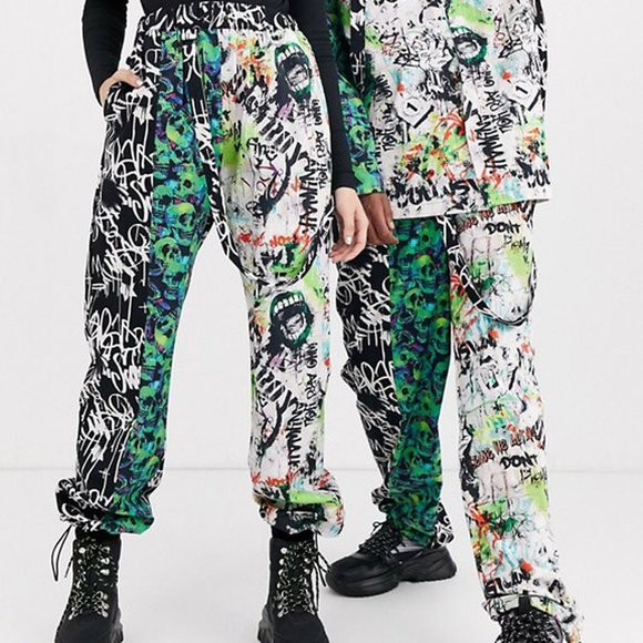 Collusion Other - Collusion Unisex Graffiti Print pants